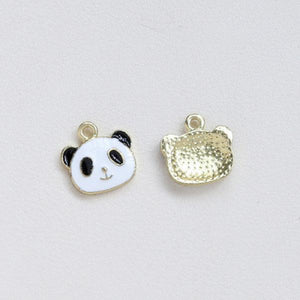 Enamel Alloy Charms 40pcs Panda Girl Boy Necklace Earring Pendants