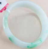 Natural Jadeite Bracelet 54-62mm Double Female Jade Gift Cert