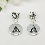 100Pcs Tibetan Silver Buddha Charms for Bracelet