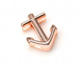 50PCS 10MM Slide Charm Anchor DIY Accessory for Stainless Steel Bracelet