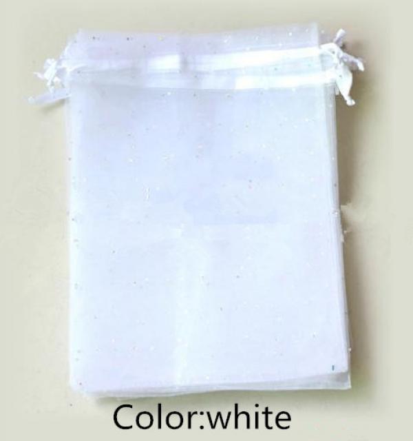 30pcs Organza Drawstring Jewelry Bags 7x9cm for Small Business Supplier