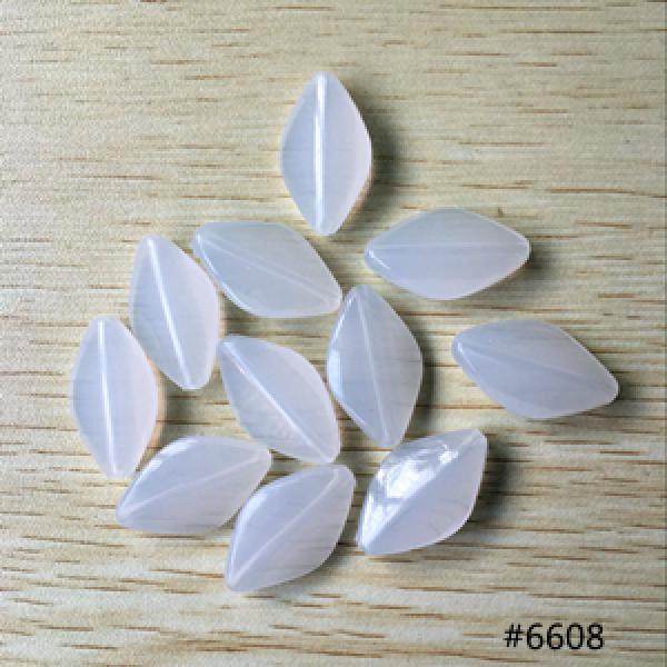 Clear Rhombus Shape Beads for Jewelry Making