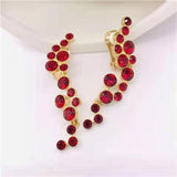 Amybaby Vintage Crystal Stone Stud Earring for Party