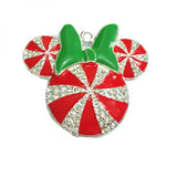 41MM 10pcs/lot Christmas Minnie Rhinestone Pendants For Necklace