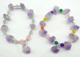 Natural Stone Amethyst Pendant for Bracelets Making