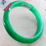 Zheru Natural Jadeite Bracelet 52-61mm Green Princess Jade Gift