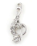 20PCS Music Note Pendant Charms for Floating Locket (Gold/Silver)