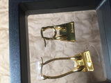 Women Brass Les Creoles Chiquito Noeud Asymmetrical Earrings