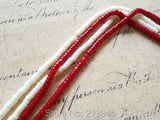 6*3MM 120Pcs Red/Natural Coral Loose Beads Strand