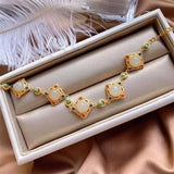 Vintage S925 Sterling Silver Hetian Jade Bracelet