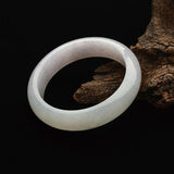 Zheru Jewelry Natural Burmese Jadeite Light Purple 54-62mm Bracelet