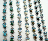 Natural Stone Owl Tiger EyeTurquoises Bracelet for DIY Jewelry Making