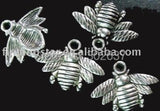 150pcs Tibetan Silver Bee Charms 16x21mm