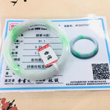 Zheru Jewelry Natural Jadeite Bracelet Double Green 54-62mm Princess Jade Gift