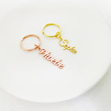 Name Keychain - Personalized Stainless Steel Nameplate Key Chain
