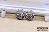 S925 Vintage Hollow Petal Thai National Wind Earrings