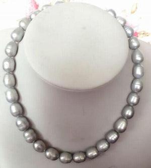 Gray Baroque Pearl Necklace 18in