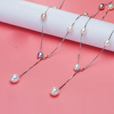 925 Silver Pearl Choker Necklace