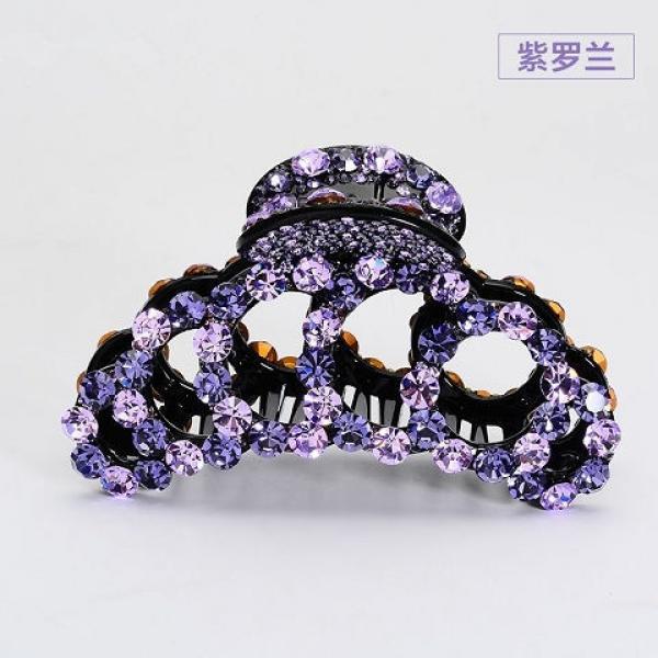 Colorful Crystal Hair Claw Barrette for Women