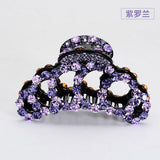 Colorful Crystal Hair Claw Barrette for Women