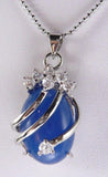 6 Color Stone/Zircon/Tiger Eye Jade Pendant 13*18mm