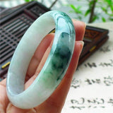 Zheru Jewelry Natural Myanmar Jade Light Flower Bracelet Princess Jewelry