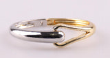 Rhodium Zinc Alloy Bangle Women Cuff Bracelet Jewelry