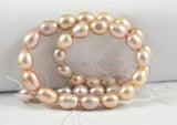 Lavender Freshwater Pearl 10-11mm Charm Luster Rice Gem 15 Inches