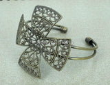 50mm Open Cuff Bangle Settings Blank Bases Filigree Flower Bracelet DIY Jewelry