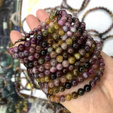 Natural Tourmaline 6mm Round Beads Bracelet DIY Jewelry Making