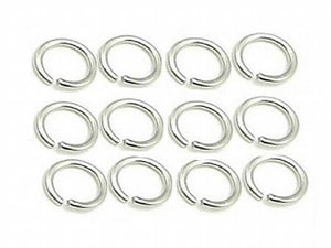 100pcs Sterling Silver Jump Rings 7x0.7mm Finding