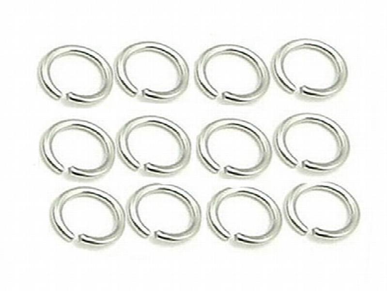 100pcs Sterling Silver Jump Rings 7x0.7mm Finding