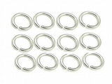 100pcs Sterling Silver Jump Rings 7x0.7mm Finding