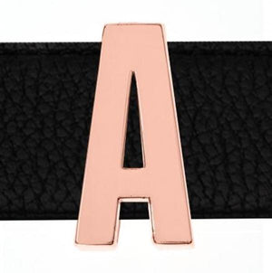 10PCS/lot Plain Rose 30MM Slide Letters A - For DIY Charms Bracelet
