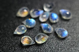 Rainbow Moonstone Drop Faceted 10-11mm Loose Beads for DIY Jewelry Making