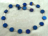 Natural Quartz Titanium Round Hematite Loose Beads 15.5 inch