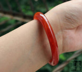 Zheru Agate & Chalcedony Red Bracelet 54-64mm