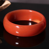 Zheru Natural Agate Chalcedony Red 54-64mm Red Bracelet Princess Jewelry