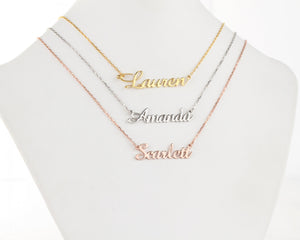 Custom Name Necklace, Personalized Stainless Steel Necklace For Women
