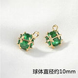 Copper/Zircon Geometric Charms DIY Jewelry Earrings/Necklace Pendant