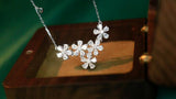 Flower Pendant Women's Necklace Wedding Bridal Jewelry