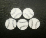 100pcs 8mm Baseball Slide Charms for Leather Wristband Jewelry