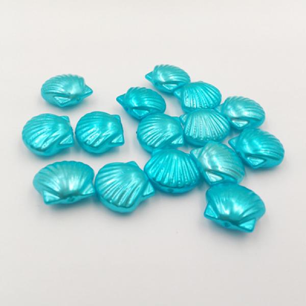 Shell Shape Acrylic Pearl Beads Lot for Chunky Necklace