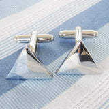 Set of 4 Silver Metal Cufflink Cuff Link