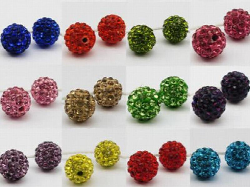 10mm 200pcs/lot Mixed Disco Ball Beads for DIY Bracelet Making
