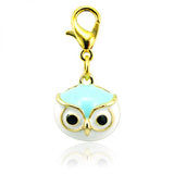 Animal Pendants Green Enamel Rhinestone Charms for DIY Jewelry Making