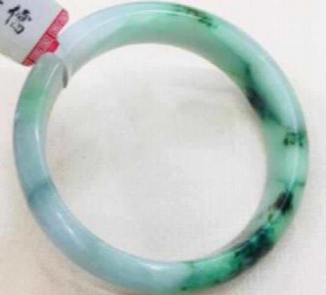 Zheru Jewelry Natural Jadeite Bracelet Green 54-62mm Female Gift Certificate