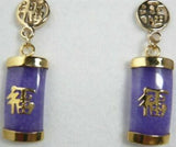 Women Lucky Gemstone Dangle Earrings