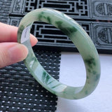 Zheru Jewelry Natural Burmese Jadeite Light Flower 54-64mm Bracelet
