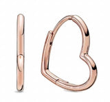 925 Silver Sparkling Elevated Heart Earrings Golden Shine Wedding Gift